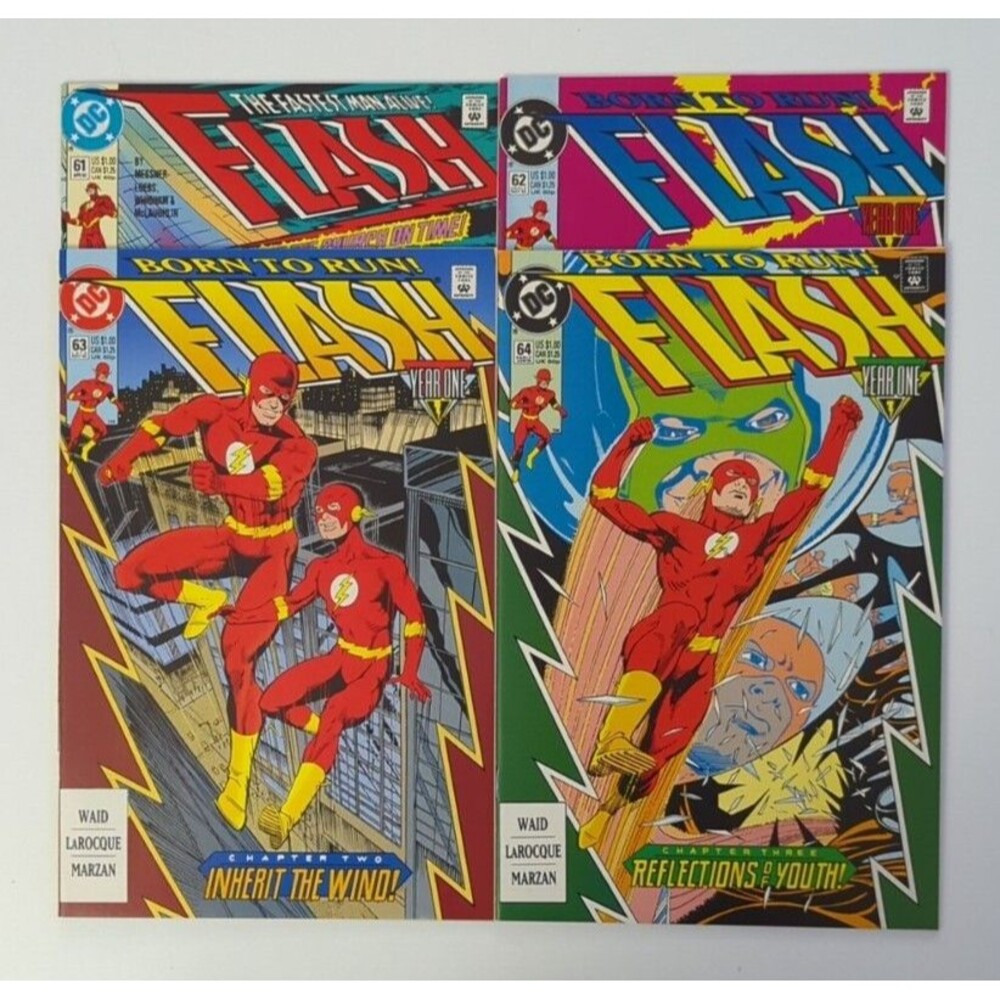 Lot Of 4 1992 DC Flash Volume 2 Comics #61-64 VF/NM